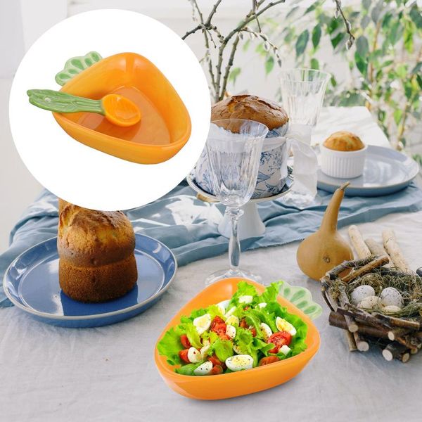 bowls 1 set of creative ceramic spoon bowl radish shaped tableware for home