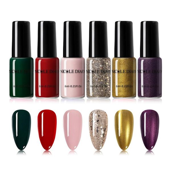 nail polish nicole ddary 6ml soilid color sparkly shinning sequins art liquid manicuring varnishes decoration
nail polish nicole ddary 6ml soilid color sparkly shinning sequins art liquid manicuring varnishes decoration