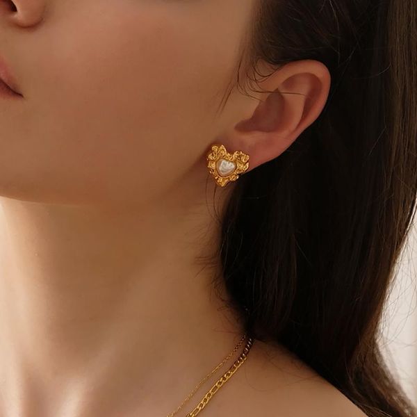 stud l34 amorita boutique europeantrend heart pearl earring for women girl gift, Golden;silver
stud l34 amorita boutique europeantrend heart pearl earring for women girl gift, Golden;silver
