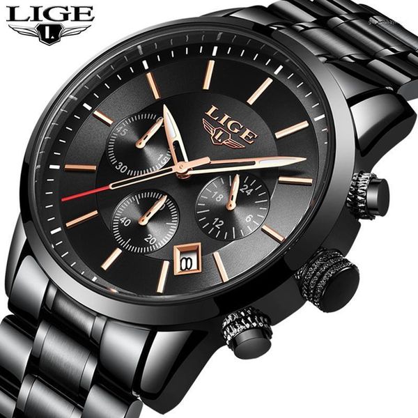 wristwatches lige mens watches analog quartz men stainless steel waterproof sport wristwatch relogio masculino+box, Slivery;brown
wristwatches lige mens watches analog quartz men stainless steel waterproof sport wristwatch relogio masculino+box, Slivery;brown