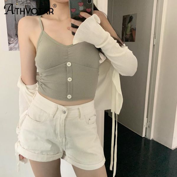 camisoles & tanks athvotar solid color buttons camisole tank female cropped seamless underwear backless sleeveless vest sling, Black;white
camisoles & tanks athvotar solid color buttons camisole tank female cropped seamless underwear backless sleeveless vest sling, Black;white