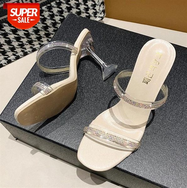 high-heeled slippers women rhinestone pvc word belt outer wear fashion ladies #bs55, Black
high-heeled slippers women rhinestone pvc word belt outer wear fashion ladies #bs55, Black