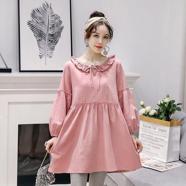 maternity dresses spring and autumn korean fashion clothes sweet dress loose pants, White
maternity dresses spring and autumn korean fashion clothes sweet dress loose pants, White