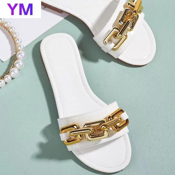summer women's sandals flats metal chain ladies slides square toe plus size beach slip on female footwear 2021 zapatillas mujer, Black
summer women's sandals flats metal chain ladies slides square toe plus size beach slip on female footwear 2021 zapatillas mujer, Black
