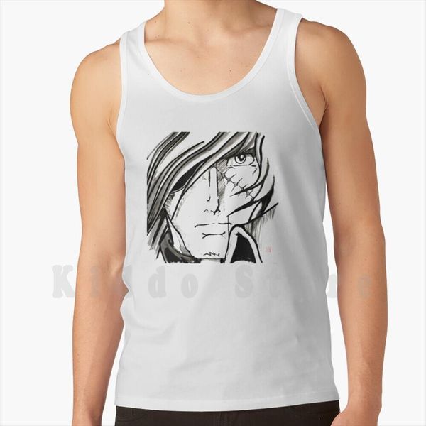 captain harlock face tank vest sleeveless pirate space albator manga japan, White;black
captain harlock face tank vest sleeveless pirate space albator manga japan, White;black