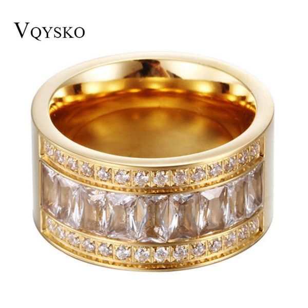 wedding rings 12mm wide gold color ring stainless steel bagues femme beautiful rhinestone party engagement accessory gift, Slivery;golden
wedding rings 12mm wide gold color ring stainless steel bagues femme beautiful rhinestone party engagement accessory gift, Slivery;golden