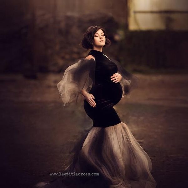 vintage colorful tulle puffy long sleeves ruffles mermaid maternity dresses floor length to pography elegant pregnancy dress casual, Black;gray
vintage colorful tulle puffy long sleeves ruffles mermaid maternity dresses floor length to pography elegant pregnancy dress casual, Black;gray