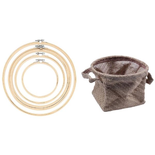 decorative objects & figurines 5pcs wood round cross stitch machine embroidery hoop frame ring bamboo 1x woven storage basket rope
decorative objects & figurines 5pcs wood round cross stitch machine embroidery hoop frame ring bamboo 1x woven storage basket rope