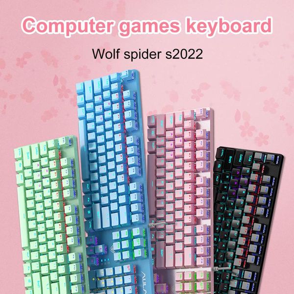 keyboards s2022 rgb led backlight 26-key anti-ghosting usb wired mechanical gaming keyboard ergonomic computer for pc gamer desklaptop
keyboards s2022 rgb led backlight 26-key anti-ghosting usb wired mechanical gaming keyboard ergonomic computer for pc gamer desklaptop