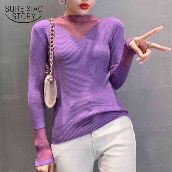 autumn mesh knitted casual pullover sweaters long sleeve slim winter sweater women jumper 11244 210415, White;black
autumn mesh knitted casual pullover sweaters long sleeve slim winter sweater women jumper 11244 210415, White;black