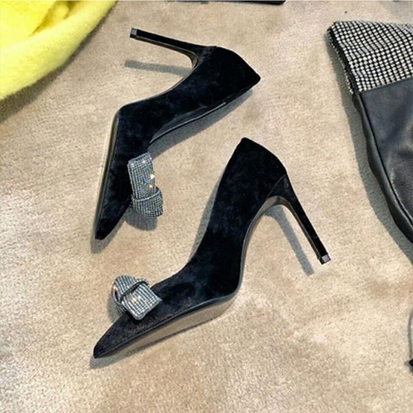 dress shoes black suede pumps laides party heels shiny silver leather stiletto crystal bow high heel fashion wedding shoe talon femme
dress shoes black suede pumps laides party heels shiny silver leather stiletto crystal bow high heel fashion wedding shoe talon femme