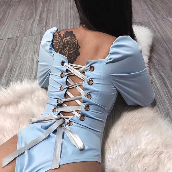 women's jumpsuits & rompers women shirts solid bandage strap long lantern sleeve retro c28, Black;white
women's jumpsuits & rompers women shirts solid bandage strap long lantern sleeve retro c28, Black;white