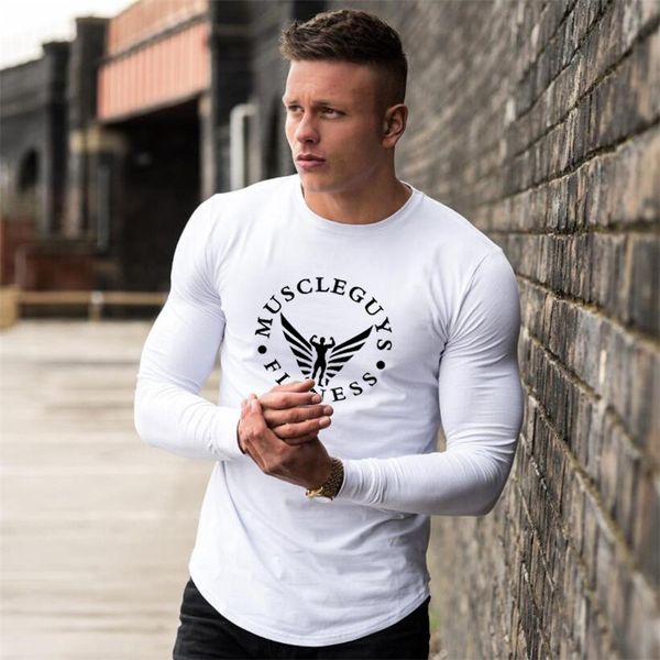 muscleguys autumn long sleeve t-shirt men brand clothing cotton comfortable slim fit t shirt male fitness stretch tshirt 210421, White;black
muscleguys autumn long sleeve t-shirt men brand clothing cotton comfortable slim fit t shirt male fitness stretch tshirt 210421, White;black