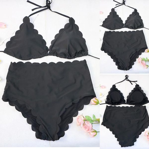 women's swimwear women two pieces bathing ruffled with high waisted bottom bikini set waist 2021 mujer metal buckl, White;black
women's swimwear women two pieces bathing ruffled with high waisted bottom bikini set waist 2021 mujer metal buckl, White;black