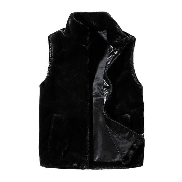 vest men faux fur coat thicken sleeveless warm high collar soft autumn winter casual big jacket black oversize men's vests, Black;white
vest men faux fur coat thicken sleeveless warm high collar soft autumn winter casual big jacket black oversize men's vests, Black;white