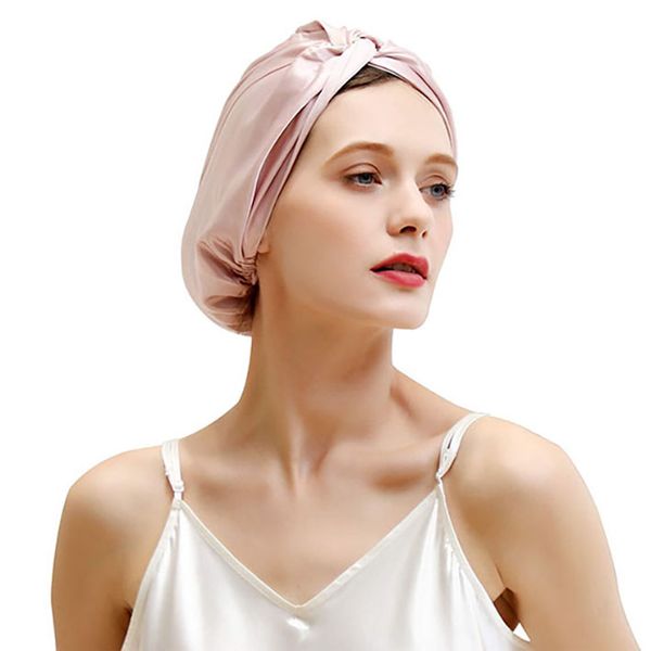 wholesale 100% natural pure silk hair turban double layers bonnets caps headband for sleeping, Silver
wholesale 100% natural pure silk hair turban double layers bonnets caps headband for sleeping, Silver