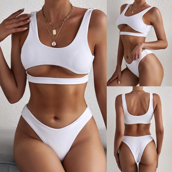 women's swimwear bikini women solid color bikinis biquini swim suit push up swimsuit female beachwear swimming, White;black
women's swimwear bikini women solid color bikinis biquini swim suit push up swimsuit female beachwear swimming, White;black