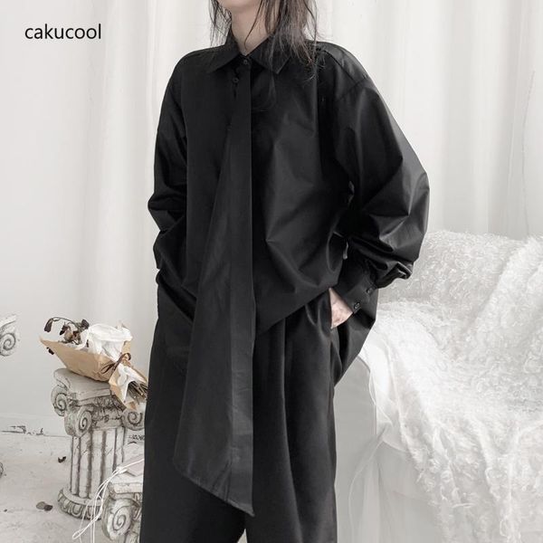 cakucool women's solid color comfortable asymmetric design original loose long sleeve shirt large t-shirt, White
cakucool women's solid color comfortable asymmetric design original loose long sleeve shirt large t-shirt, White