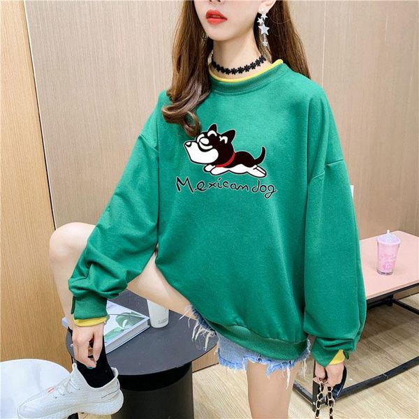 women's hoodies & sweatshirts arrival long sleeve o-neck cotton cute puppy print sweathshirt breathable hoody, Black
women's hoodies & sweatshirts arrival long sleeve o-neck cotton cute puppy print sweathshirt breathable hoody, Black