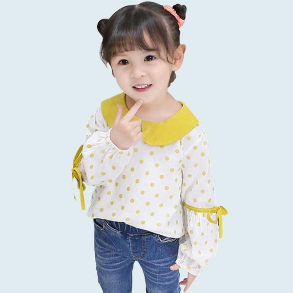shirt for girl casual blouse baby dot pattern children's girls spring autumn clothes shirts, White;black
shirt for girl casual blouse baby dot pattern children's girls spring autumn clothes shirts, White;black