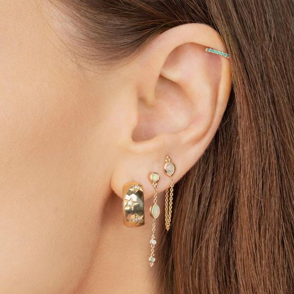 hoop & huggie minimal delicate vermeil 925sterling silver white fire opal stone clear cz earring dainty multi piercing girl women fine jewel, Golden;silver
hoop & huggie minimal delicate vermeil 925sterling silver white fire opal stone clear cz earring dainty multi piercing girl women fine jewel, Golden;silver