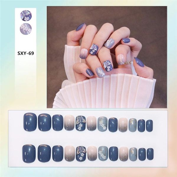 false nails 24pcs blue color wear small paragraph fashion manicure patch save time wearable nail cin6 899, Red;gold
false nails 24pcs blue color wear small paragraph fashion manicure patch save time wearable nail cin6 899, Red;gold