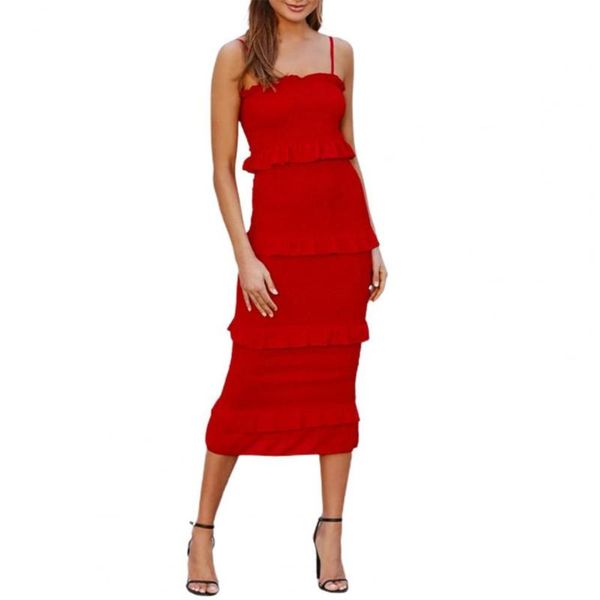 casual dresses lady dress spaghetti straps ruffles high stretchy backless low cut off shoulder party robe femme vetement 2021, Black;gray
casual dresses lady dress spaghetti straps ruffles high stretchy backless low cut off shoulder party robe femme vetement 2021, Black;gray