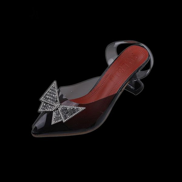dress shoes ellalee woman crystal butterfly-knot comfortable summer pumps office ladies mature slip-on transparent peep toe sandals, Black
dress shoes ellalee woman crystal butterfly-knot comfortable summer pumps office ladies mature slip-on transparent peep toe sandals, Black
