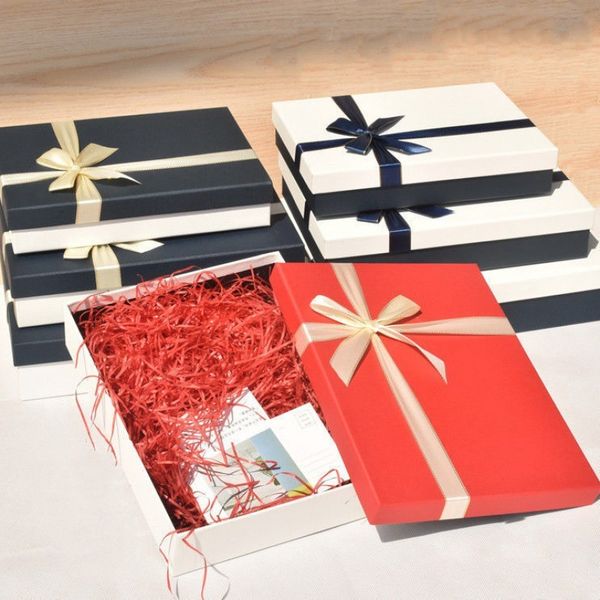 packing empty exquisite gift packing box scarf cloth large, Blue;gray