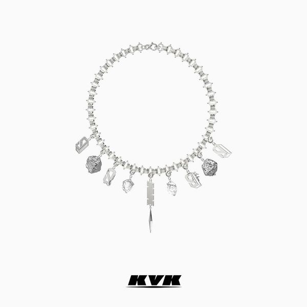 chains kvk youth has your series of luxury design sense chain female multi trace raw stone pendant necklace, Silver
chains kvk youth has your series of luxury design sense chain female multi trace raw stone pendant necklace, Silver