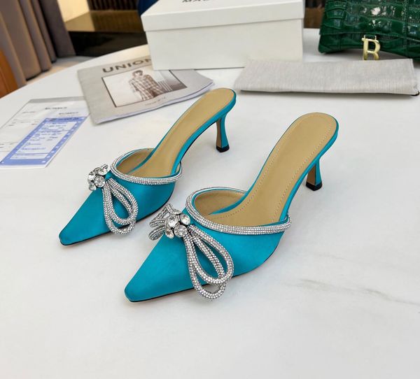 sandals womens dress shoes designers 6.5cm heeled slippers genuine leather fashion bow crystal, Black
sandals womens dress shoes designers 6.5cm heeled slippers genuine leather fashion bow crystal, Black