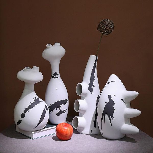 vases splash ink frosted and matte ceramic ornaments abstract frog-shaped model room living crafts
vases splash ink frosted and matte ceramic ornaments abstract frog-shaped model room living crafts