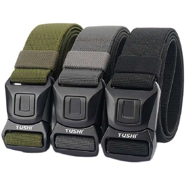 waist support multifunctional leisure elastic canvas tactical belt men's training outdoor work clothes jeans, Black;gray
waist support multifunctional leisure elastic canvas tactical belt men's training outdoor work clothes jeans, Black;gray