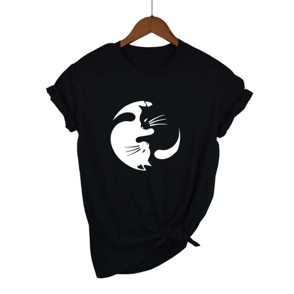 women's t-shirt yin yang cat lovers t shirt cartoon graphic tees women summer 2021 hipster fashion tshirt harajuku punk clothing, White
women's t-shirt yin yang cat lovers t shirt cartoon graphic tees women summer 2021 hipster fashion tshirt harajuku punk clothing, White