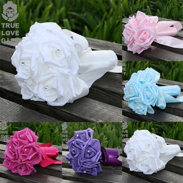 wedding bouquet bridal bridesmaid aartificial rose flower ribbon pearl hand made decorative flowers & wreaths
wedding bouquet bridal bridesmaid aartificial rose flower ribbon pearl hand made decorative flowers & wreaths