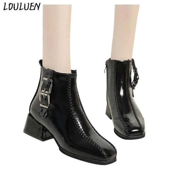 boots louluen 2021 women ankle bare side zip flat square heel casual short tube booties roman laarzen bottes #1126, Black
boots louluen 2021 women ankle bare side zip flat square heel casual short tube booties roman laarzen bottes #1126, Black
