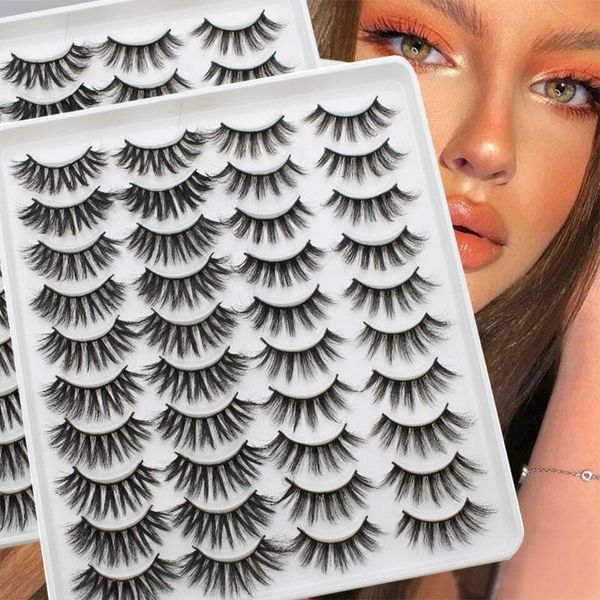 false eyelashes 20 pair 3d faux mink wispy cross long thick soft fake eye lashes lash extension natural makeup tool
false eyelashes 20 pair 3d faux mink wispy cross long thick soft fake eye lashes lash extension natural makeup tool