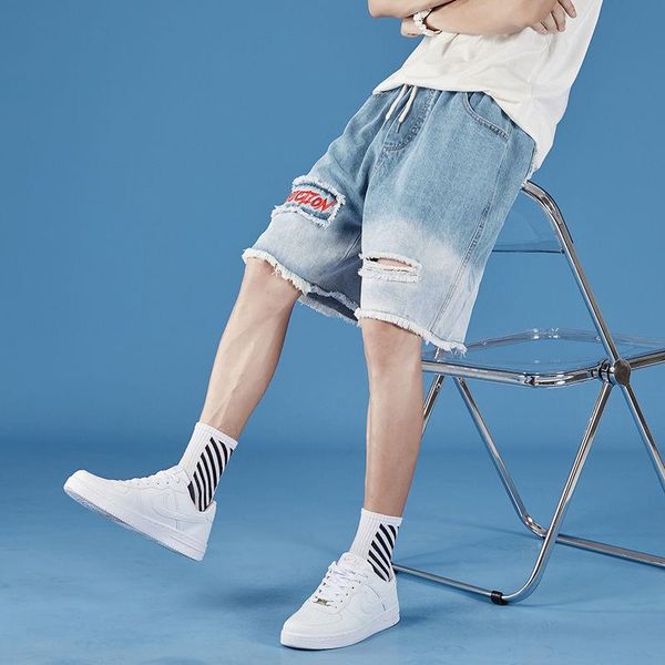 men's shorts cool ripped cargo jeans men high street pants funny slim fit trousers fashion harajuku hip hop korean boys, White;black
men's shorts cool ripped cargo jeans men high street pants funny slim fit trousers fashion harajuku hip hop korean boys, White;black