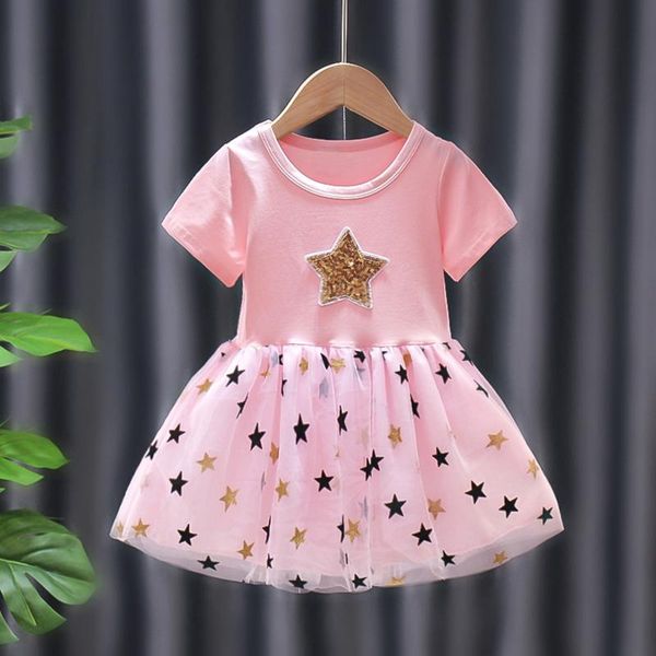 girl's dresses summer for girls star sequins princess dress printed vestidos baby girl children clothing, Red;yellow
girl's dresses summer for girls star sequins princess dress printed vestidos baby girl children clothing, Red;yellow