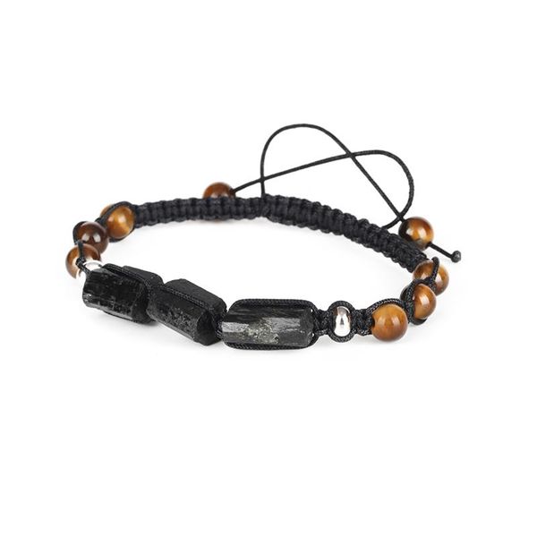beaded, strands natural rough black tourmaline healing stone bead yellow brown tiger eye nylon rope adjustable macrame energy bracelet man w
beaded, strands natural rough black tourmaline healing stone bead yellow brown tiger eye nylon rope adjustable macrame energy bracelet man w