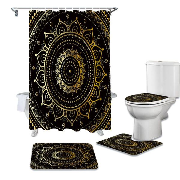 shower curtains 4pcs/set golden round pattern print curtain waterproof bathroom toilet cover mat non-slip rug set bathtub decor
shower curtains 4pcs/set golden round pattern print curtain waterproof bathroom toilet cover mat non-slip rug set bathtub decor