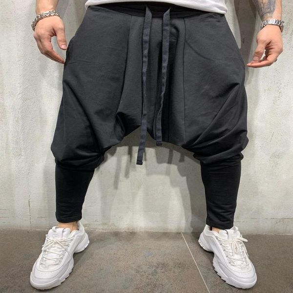 men's pants 2021 summer street fashion trousers european and american hip-hop style casual loose baggy harem, Black
men's pants 2021 summer street fashion trousers european and american hip-hop style casual loose baggy harem, Black