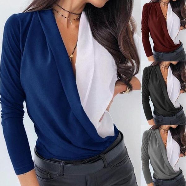 men's t-shirts 2021 women autumn winter deep v-neck color block long sleeve blouse shirt slee, White;black
men's t-shirts 2021 women autumn winter deep v-neck color block long sleeve blouse shirt slee, White;black
