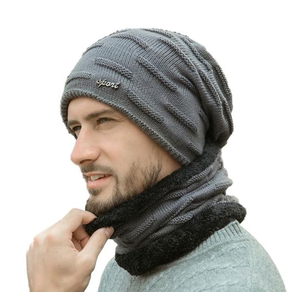 skiing hat scarf set men autumn winter thick thermal fluffy knitted snowboarding cap neck warmer outdoor hats, Black;white
skiing hat scarf set men autumn winter thick thermal fluffy knitted snowboarding cap neck warmer outdoor hats, Black;white
