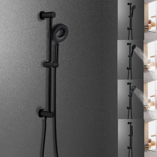 bathroom shower sets bar column with water outlet sliding movable adjustable wall mounted bracket holder hand set mablack
bathroom shower sets bar column with water outlet sliding movable adjustable wall mounted bracket holder hand set mablack