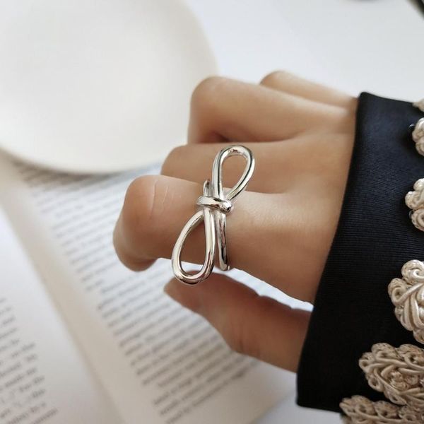 cluster rings 100% wholesale authentic s925 sterling silver fine jewelry tie a knot bowknot charm open for women j267, Golden;silver
cluster rings 100% wholesale authentic s925 sterling silver fine jewelry tie a knot bowknot charm open for women j267, Golden;silver