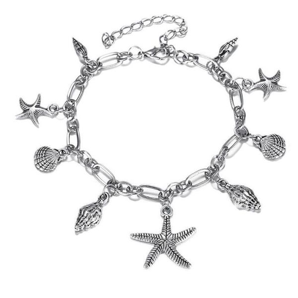 anklets starfish chain ankle for women summer bracelet conch shell pendant sandals barefoot beach foot jewelry 2021trendy accessory 3099, Red;blue
anklets starfish chain ankle for women summer bracelet conch shell pendant sandals barefoot beach foot jewelry 2021trendy accessory 3099, Red;blue