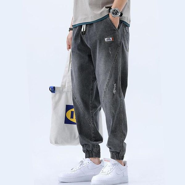 men's jeans fashion men casual harem pants spring autumn elastic waist comfort loosetrousers mens washed denim, Blue
men's jeans fashion men casual harem pants spring autumn elastic waist comfort loosetrousers mens washed denim, Blue