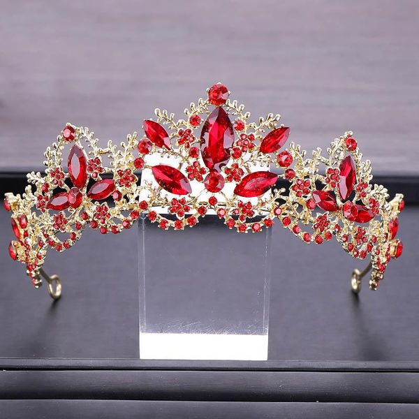 hair clips & barrettes red crystal wedding crown queen headband bride jewelry ornaments ea, Golden;silver
hair clips & barrettes red crystal wedding crown queen headband bride jewelry ornaments ea, Golden;silver