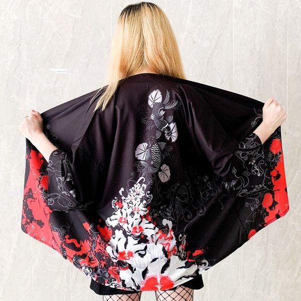 women kimono japanese haori yukata japanese clothing cosplay kimono cardigan summer women harajuku japanese streetwear shirt, Red
women kimono japanese haori yukata japanese clothing cosplay kimono cardigan summer women harajuku japanese streetwear shirt, Red